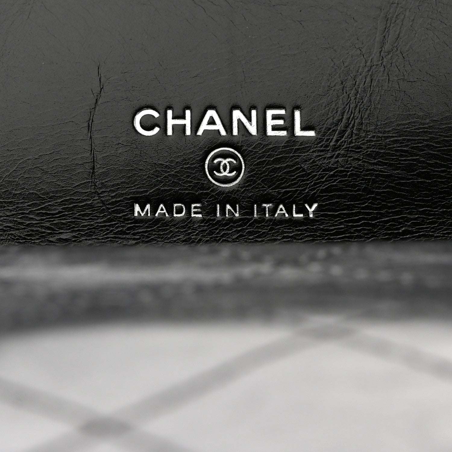 Chanel Aged Calfskin Stitched Large 31 Pouch Black White 7 of 8