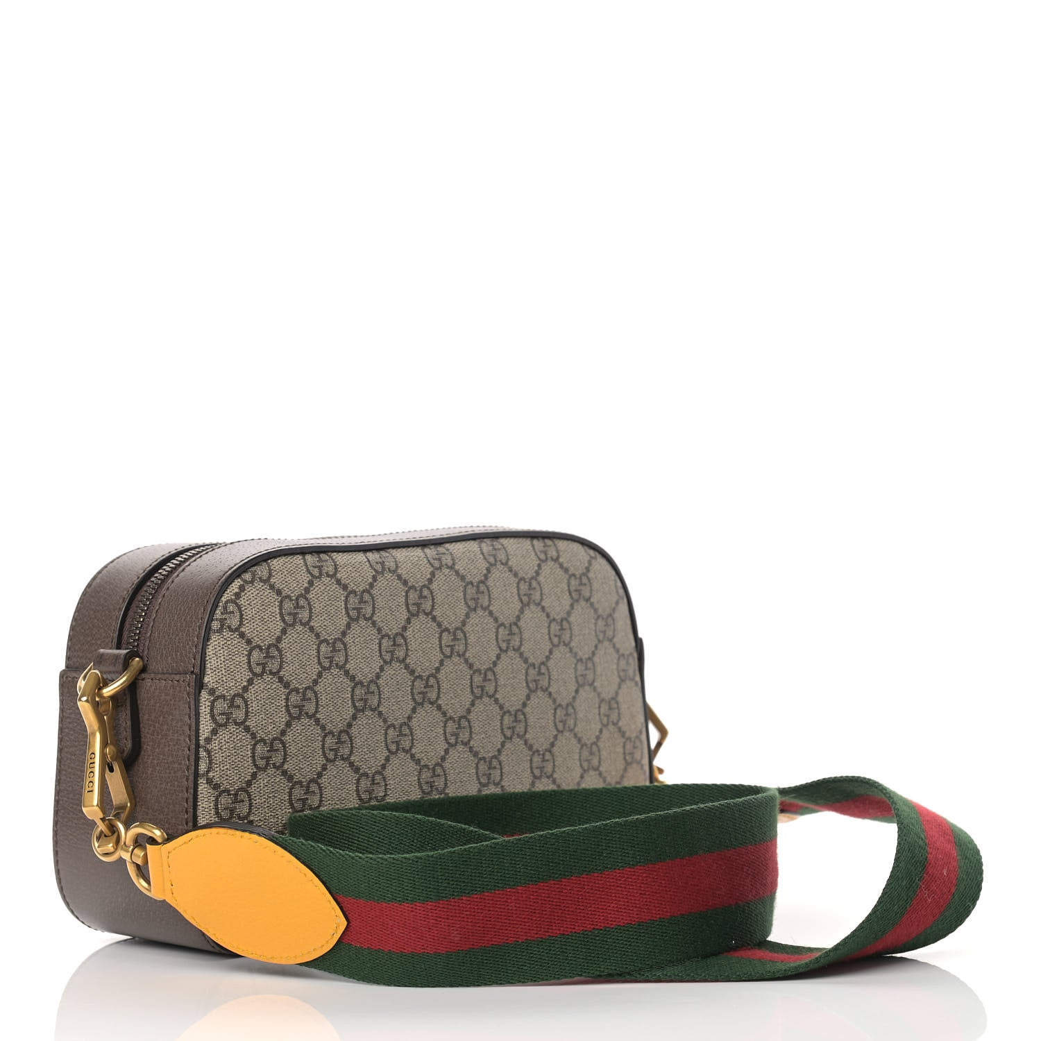 Gucci GG Supreme Monogram Web Neo Vintage Shoulder Bag Beige New Acero Crop 3 of 11