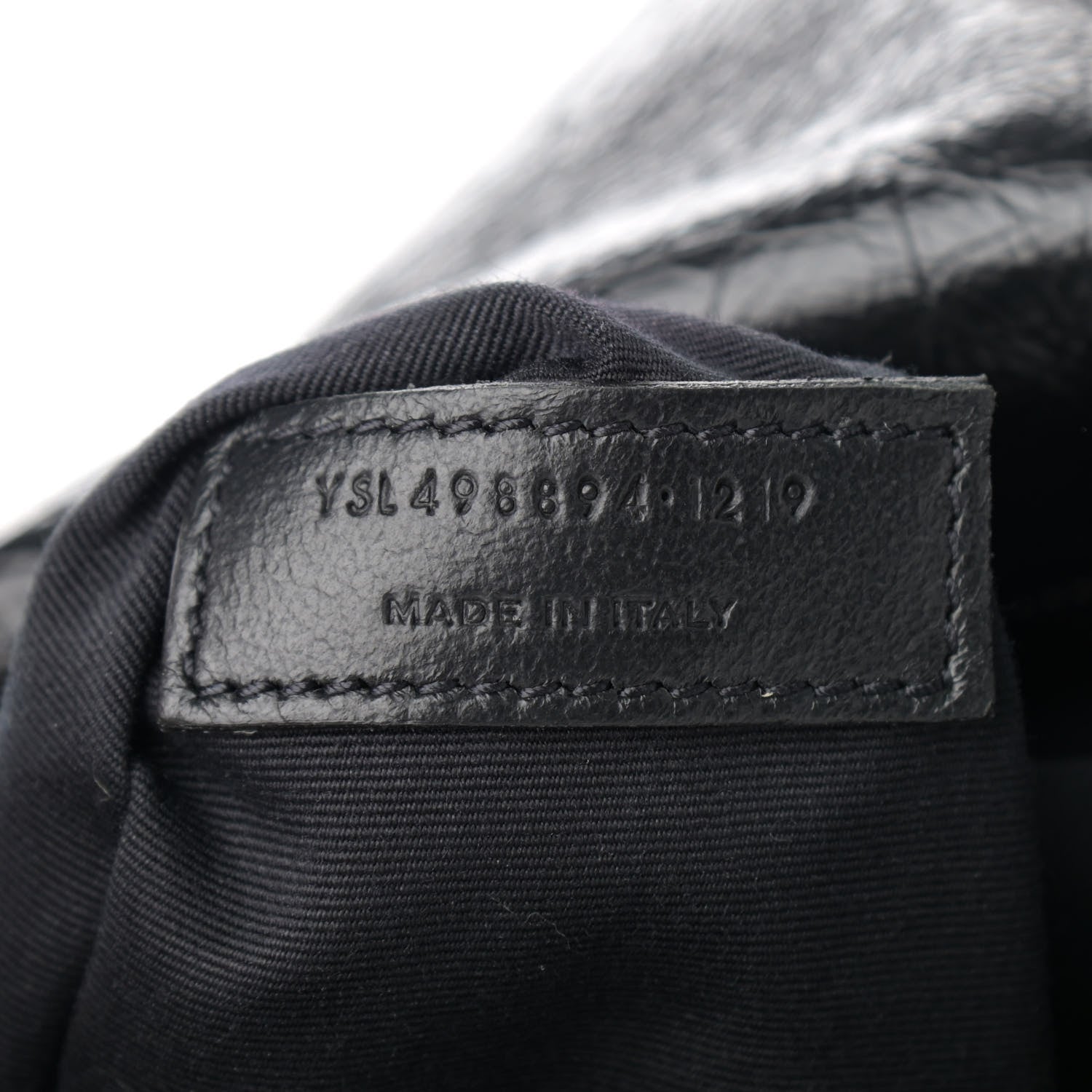 Saint Laurent Crinkled Calfskin Matelasse Monogram Medium Niki Chain Satchel Black 7 of 13