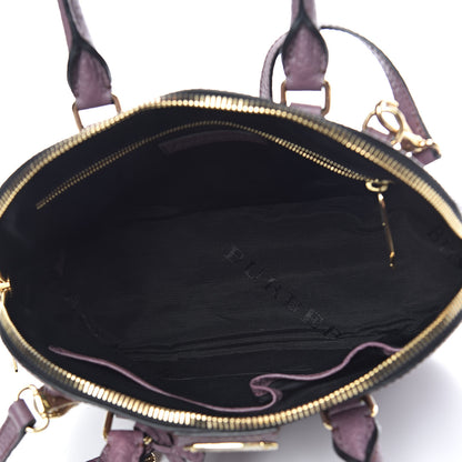 Burberry Heritage Grain Small Orchard Bowling Bag Purple 5 of 11