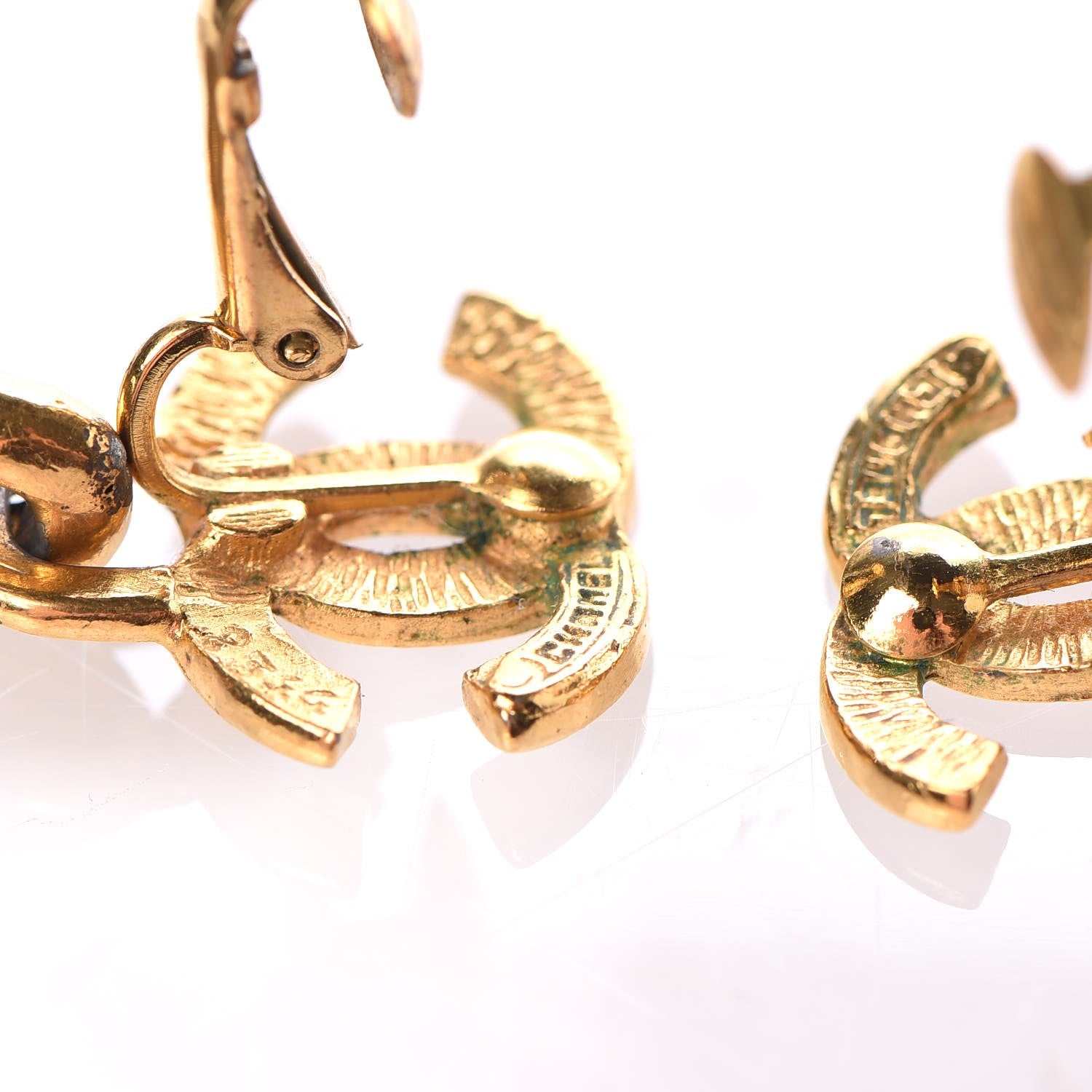 Chanel 31 Rue Cambon CC Clip On Earrings Gold 4 of 5