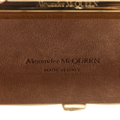 Alexander McQueen Lambskin Knuckle Box Chain Link Clutch Black 6 of 10