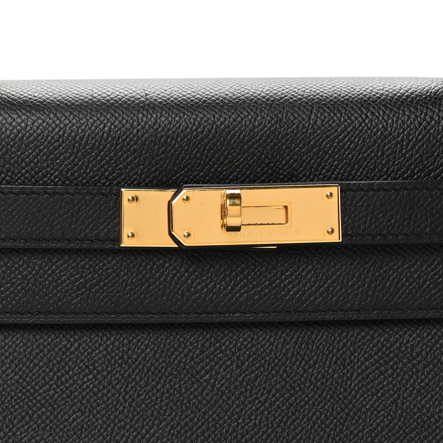 Hermes Epsom Kelly Sellier 28 Black 8 of 11