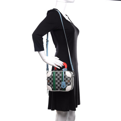 Louis Vuitton Damier Valisette BB Black White 2 of 10