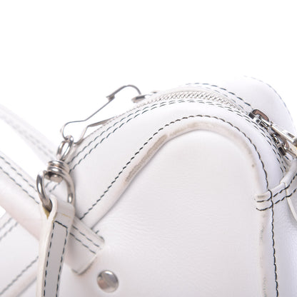Balenciaga Calfskin XS Triangle Duffle White 16 of 17