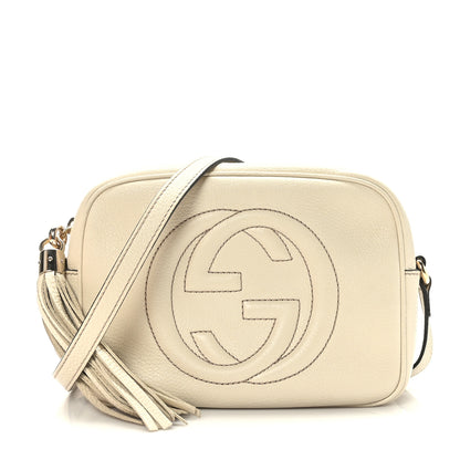Gucci Pebbled Calfskin Small Soho Disco Bag Off White 1 of 9