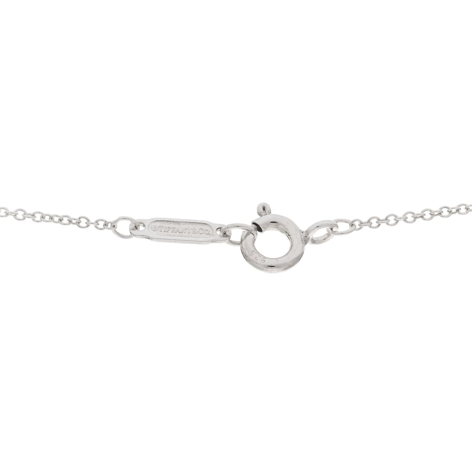 Tiffany Sterling Silver Twist Knot Pendant Necklace 5 of 5