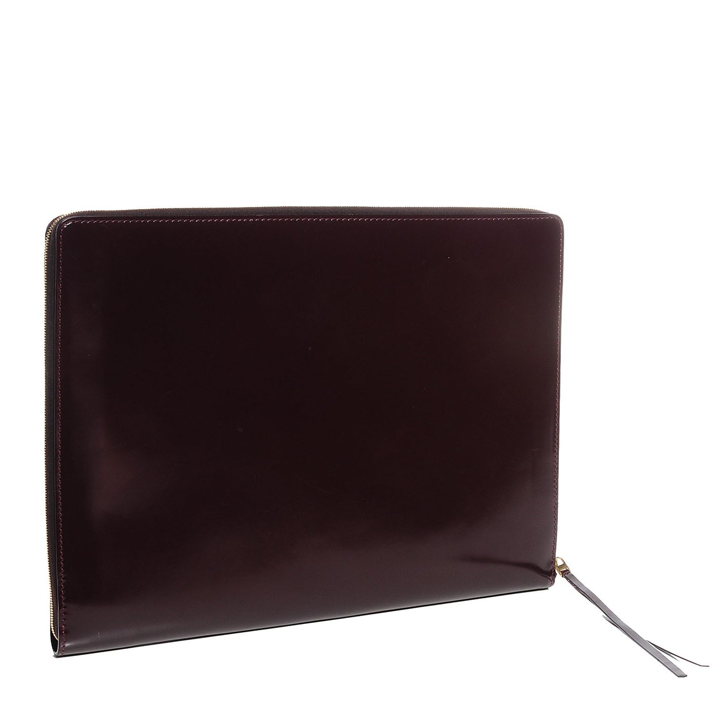 Spazzolato Calfskin Portfolio Burgundy