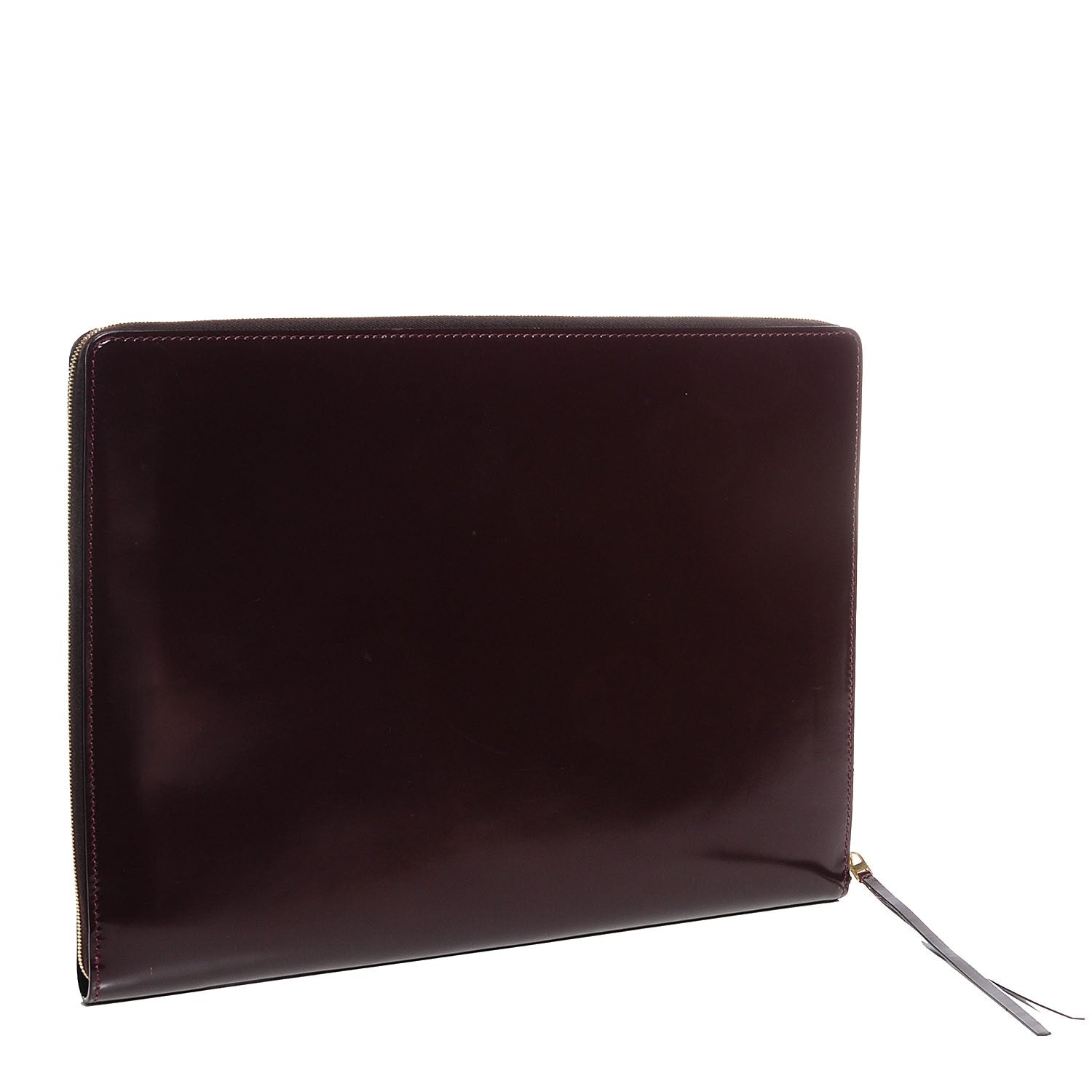 Celine Spazzolato Calfskin Portfolio Burgundy 3 of 8