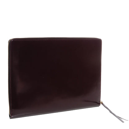 Celine Spazzolato Calfskin Portfolio Burgundy 3 of 8
