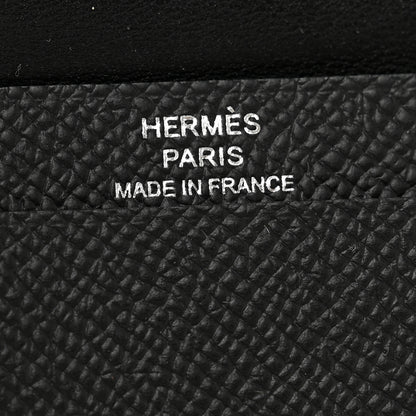 Hermes Epsom Bearn Card Holder Wallet Black 5 of 6