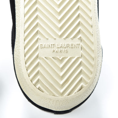 Saint Laurent Distressed Suede Womens Court Classic Sneakers 36 Black 6 of 9