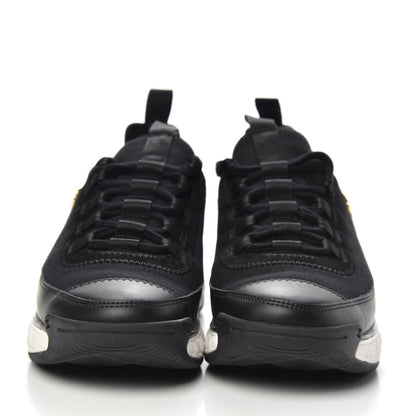 Chanel Velvet Calfskin Mixed Fibers CC Sneakers 36.5 Black 2 of 11
