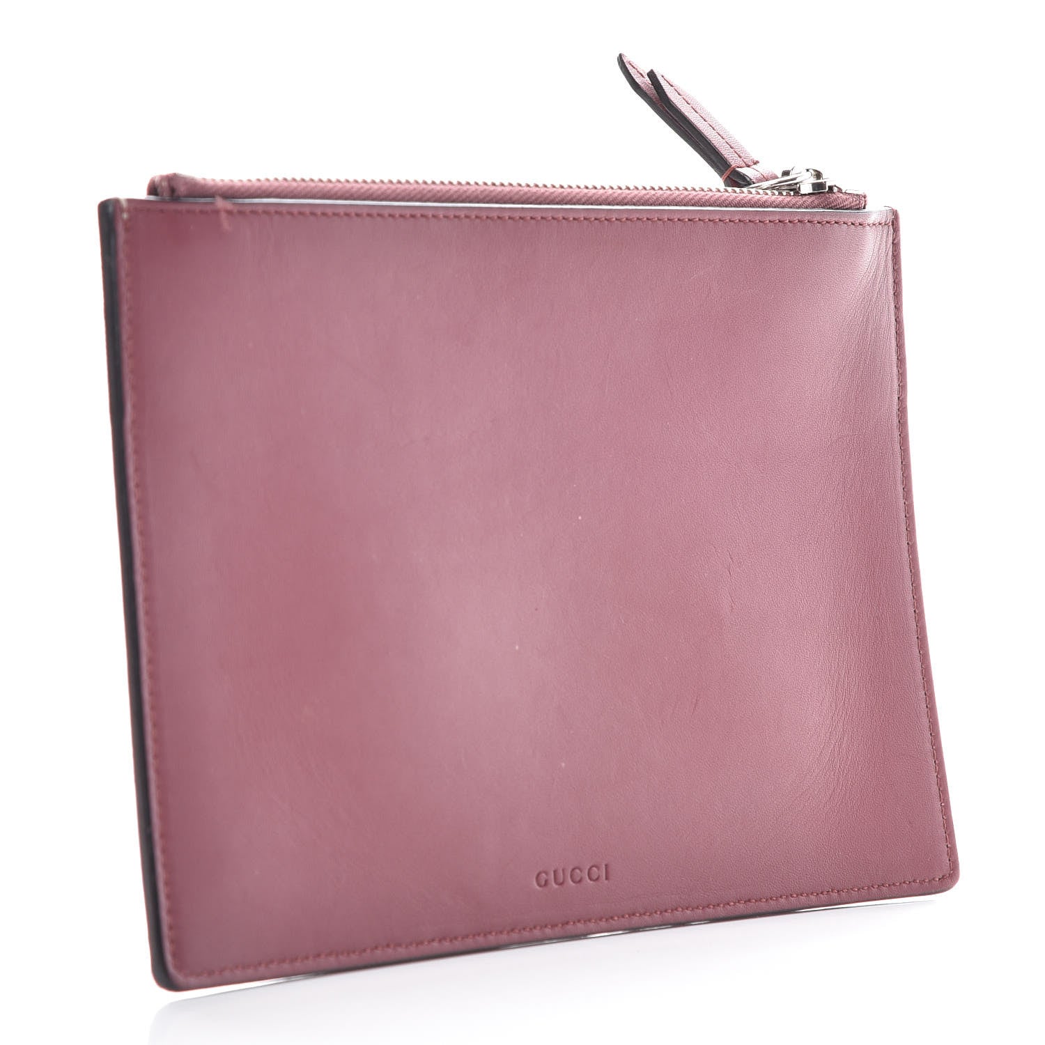 Gucci GG Supreme Monogram Blooms Small Zip Pouch Beige Multicolor Dry Rose 3 of 7