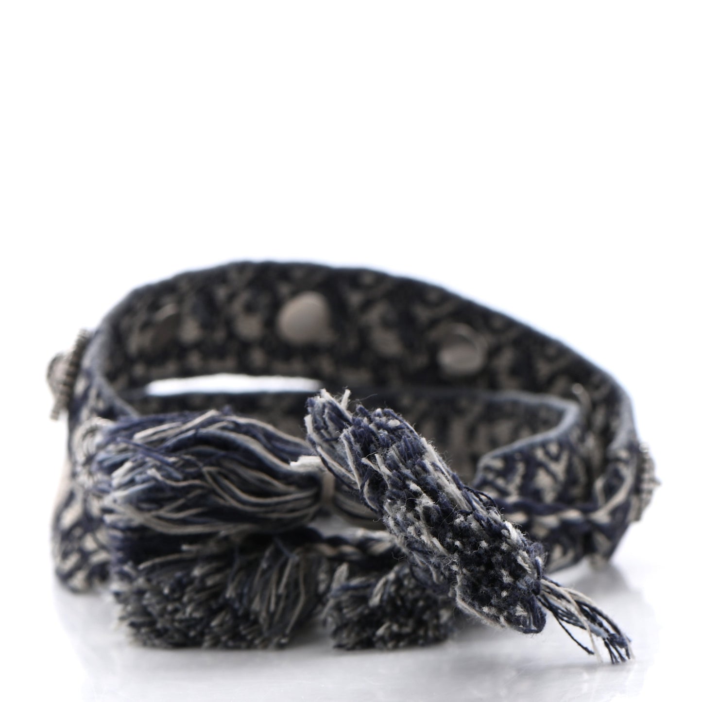 Woven Cotton Oblique J'Adior Friendship Bracelet Set Blue