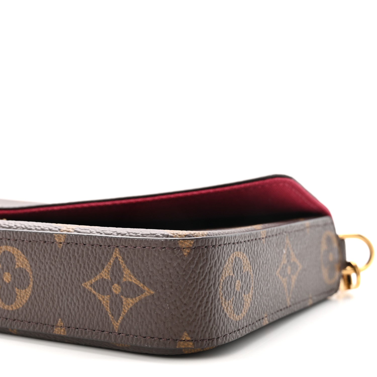 Louis Vuitton Monogram Pochette Felicie Chain Wallet Fuchsia 10 of 10