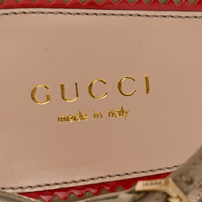 Gucci Malaga Kid Nappa Silk Sandals 39.5 Brown Teak 5 of 11