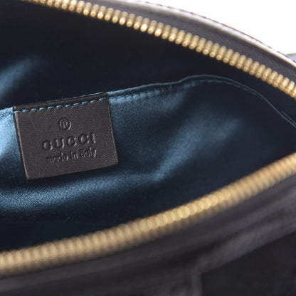 Gucci Suede Patent Web GG Small Ophidia Dome Shoulder Bag Black 6 of 10