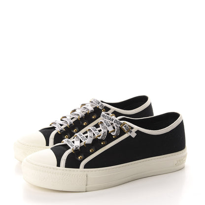 Christian Dior Canvas Womens Walk'n Dior Low Top Sneakers 40 Black 3 of 10