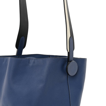 Hermes Evercolor Swift Sac Licol 17 Bleu Brighton White Black 8 of 12