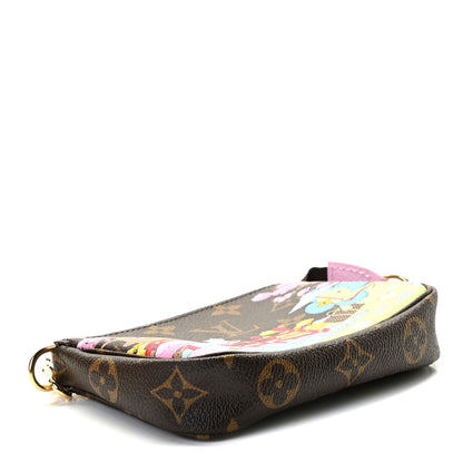 Louis Vuitton Monogram 2021 Christmas Animation Japanese Garden Mini Pochette Accessories Wisteria Pink 3 of 8