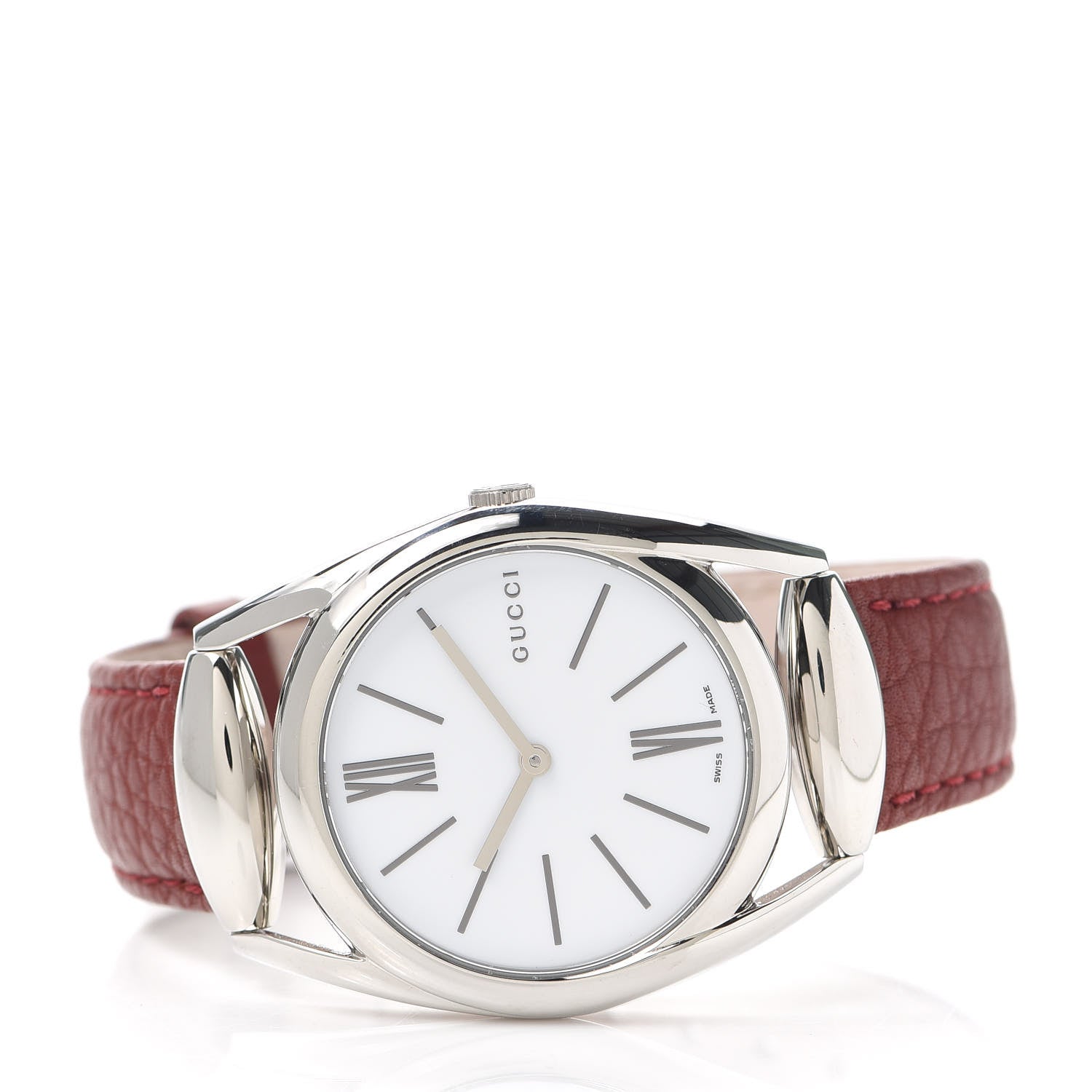 Gucci Stainless Steel Calfskin 34mm Horsebit Quartz Watch 2 of 4