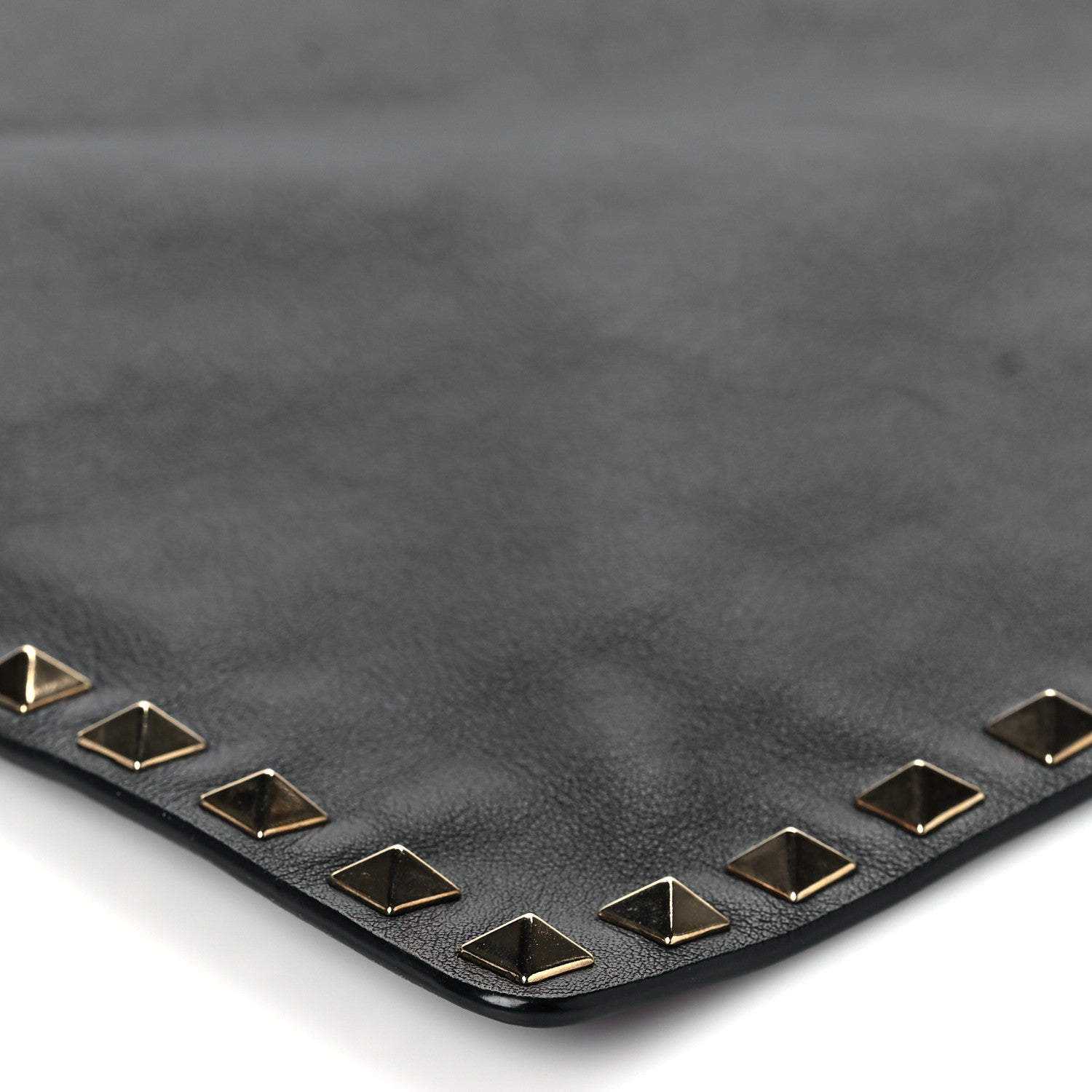 Valentino Garavani Vitello Large Rockstud Zip Pouch Black 10 of 10