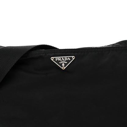 Prada Tessuto Nylon Flat Messenger Bag Black 7 of 16