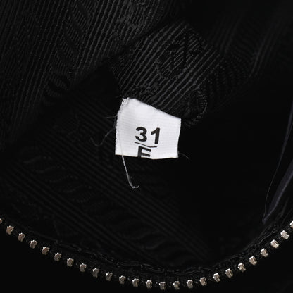 Prada Tessuto Nylon Soft Calfskin Shoulder Bag Black 7 of 10