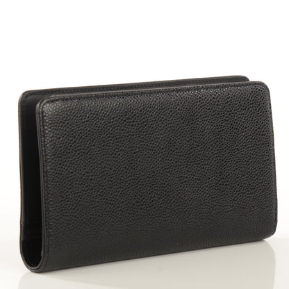 Chanel Caviar Timeless CC Yen Wallet Black 3 of 8