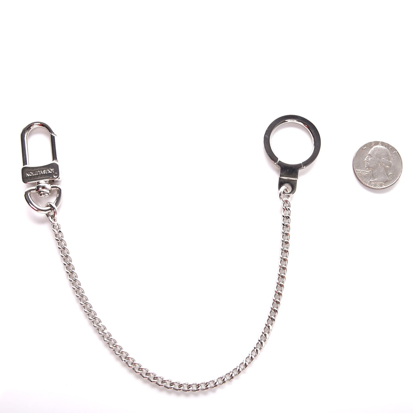 Pochette Extender Key Ring Chain Silver