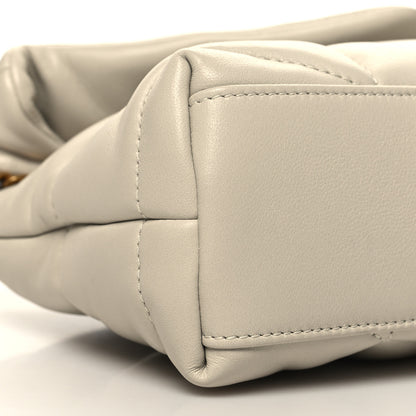 Saint Laurent Lambskin Quilted Small Loulou Puffer Monogram Chain Satchel Crema Soft 9 of 10