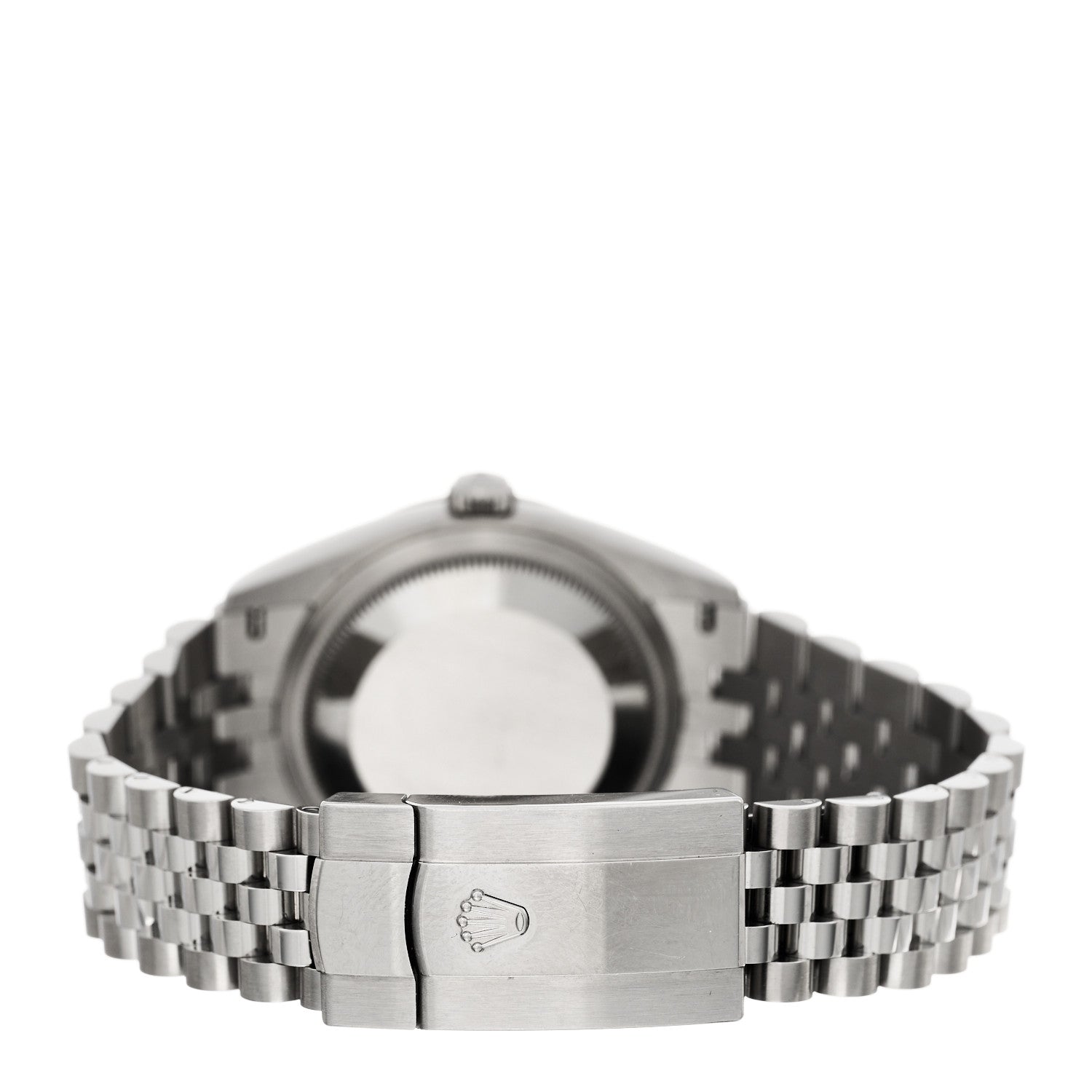 Rolex Stainless Steel 18K White Gold Diamond 36mm Oyster Perpetual Datejust Watch Silver Roman 126234 3 of 5