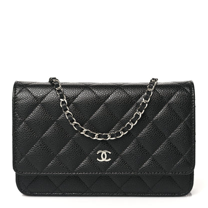 Chanel Caviar Quilted Wallet on Chain WOC Black 1 of 11