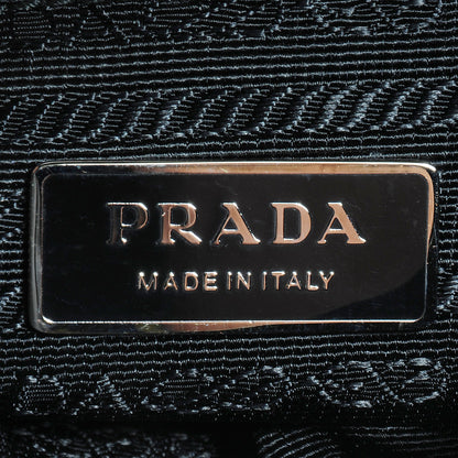 Prada Nylon Small Flat Messenger Bag Black 11 of 13