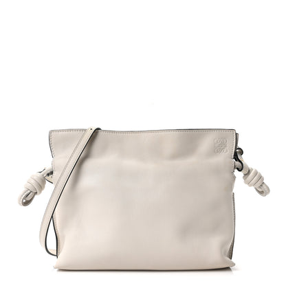 Loewe Calfskin Mini Flamenco Knot Clutch Soft White 1 of 9
