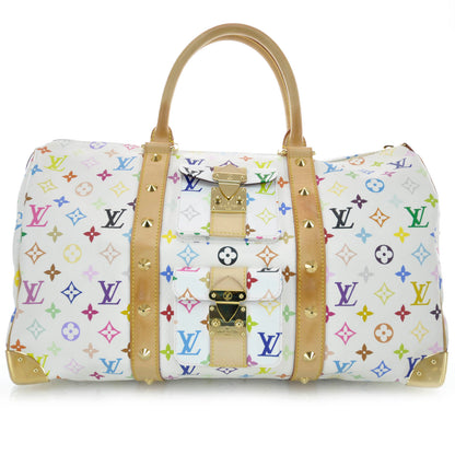 Louis Vuitton Monogram Multicolor Keepall 45 White 1 of 6