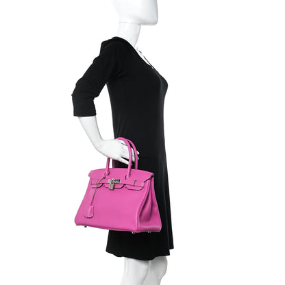 Hermes Taurillon Novillo Birkin 30 Magnolia 2 of 10