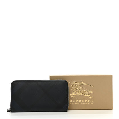 Burberry London Check Large Zip Around Wallet Charcoal 10 of 10