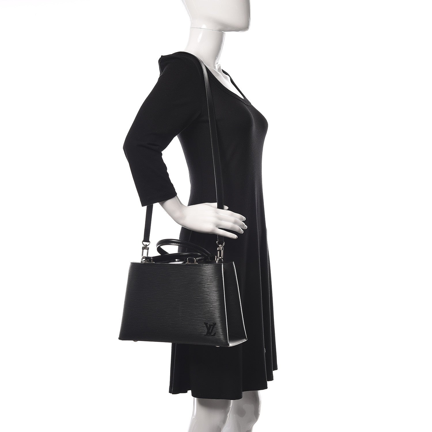 Louis Vuitton Epi Kleber PM Black 2 of 15