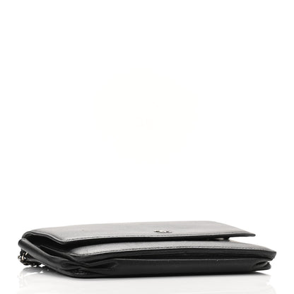Chanel Caviar Sevruga Wallet On Chain WOC Black 4 of 13