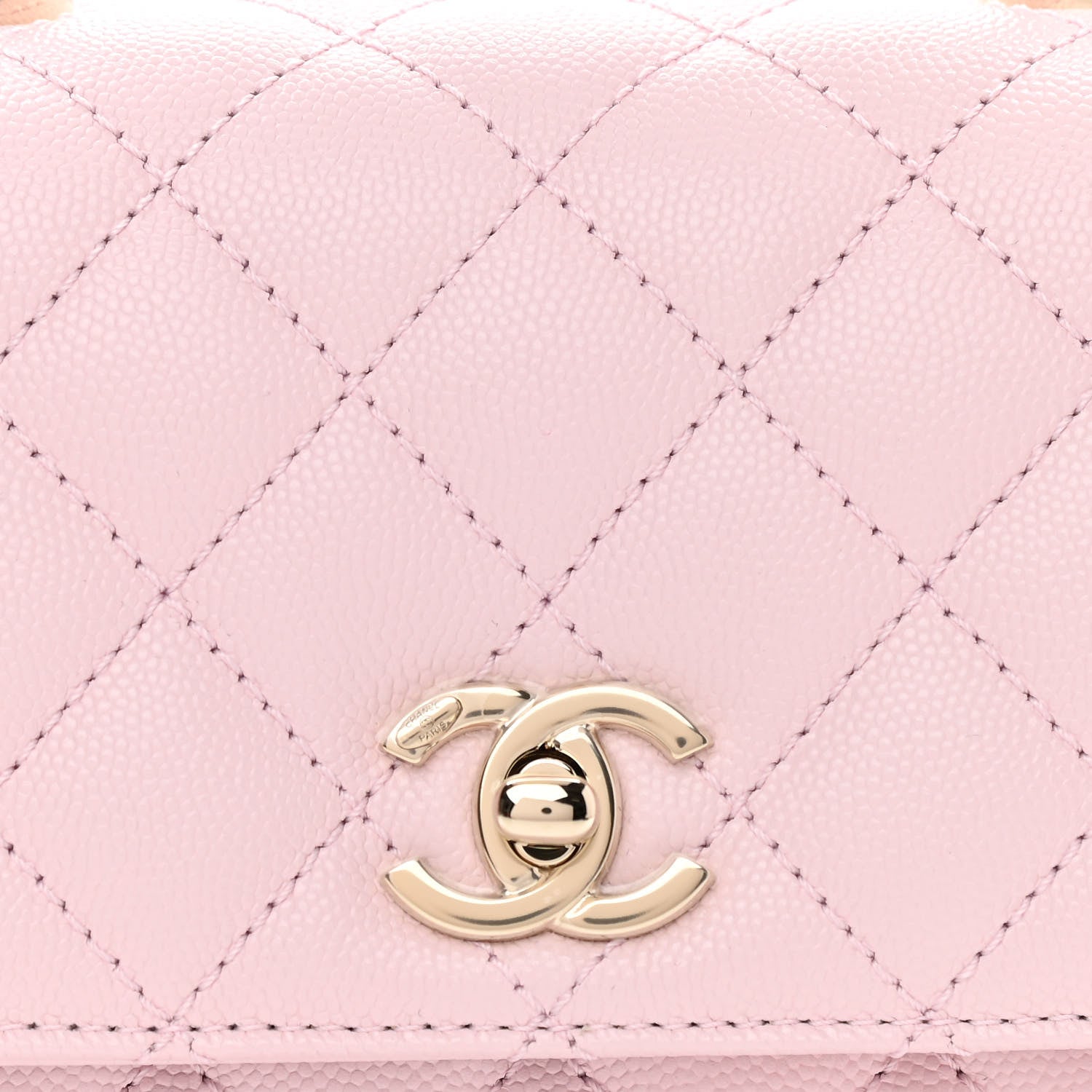Chanel Caviar Quilted Mini Coco Handle Flap Light Pink 8 of 11