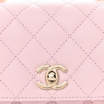 Chanel Caviar Quilted Mini Coco Handle Flap Light Pink 8 of 11