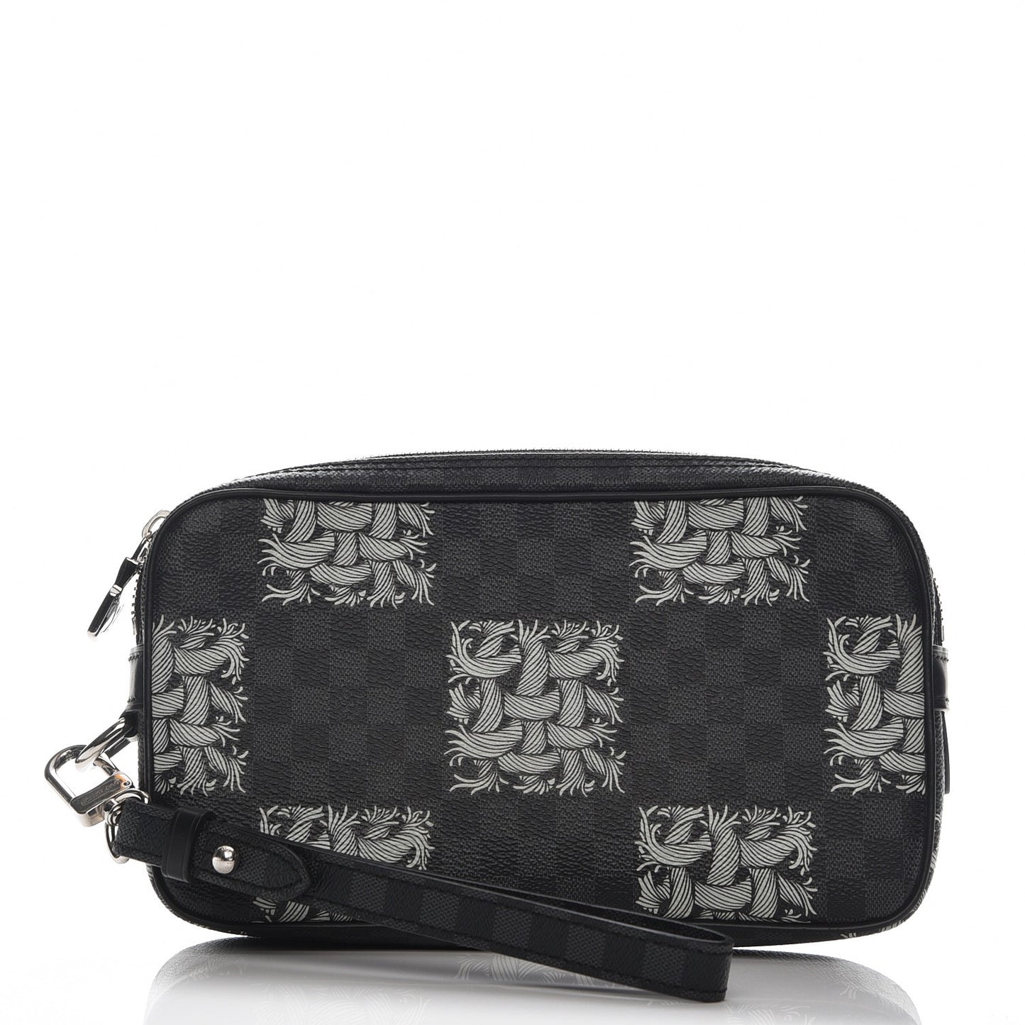 Damier Graphite Rope Pochette Volga White