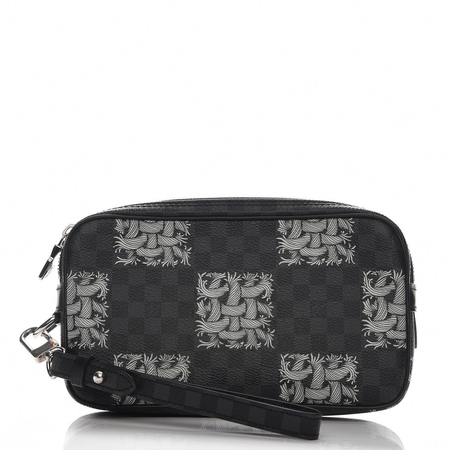 Louis Vuitton Damier Graphite Rope Pochette Volga White 1 of 7