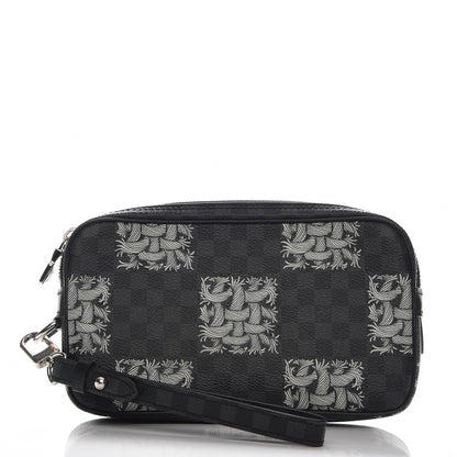 Louis Vuitton Damier Graphite Rope Pochette Volga White 1 of 7