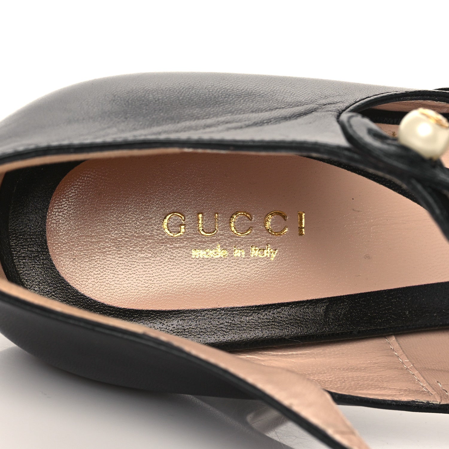 Gucci Malaga Kid Lesley Mary Jane Pumps 40.5 Black 8 of 9