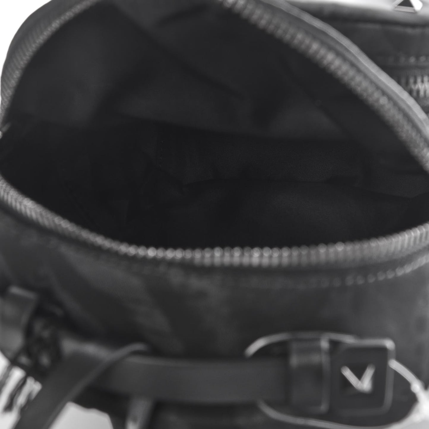 Nylon Camubutterfly Mini Backpack Black