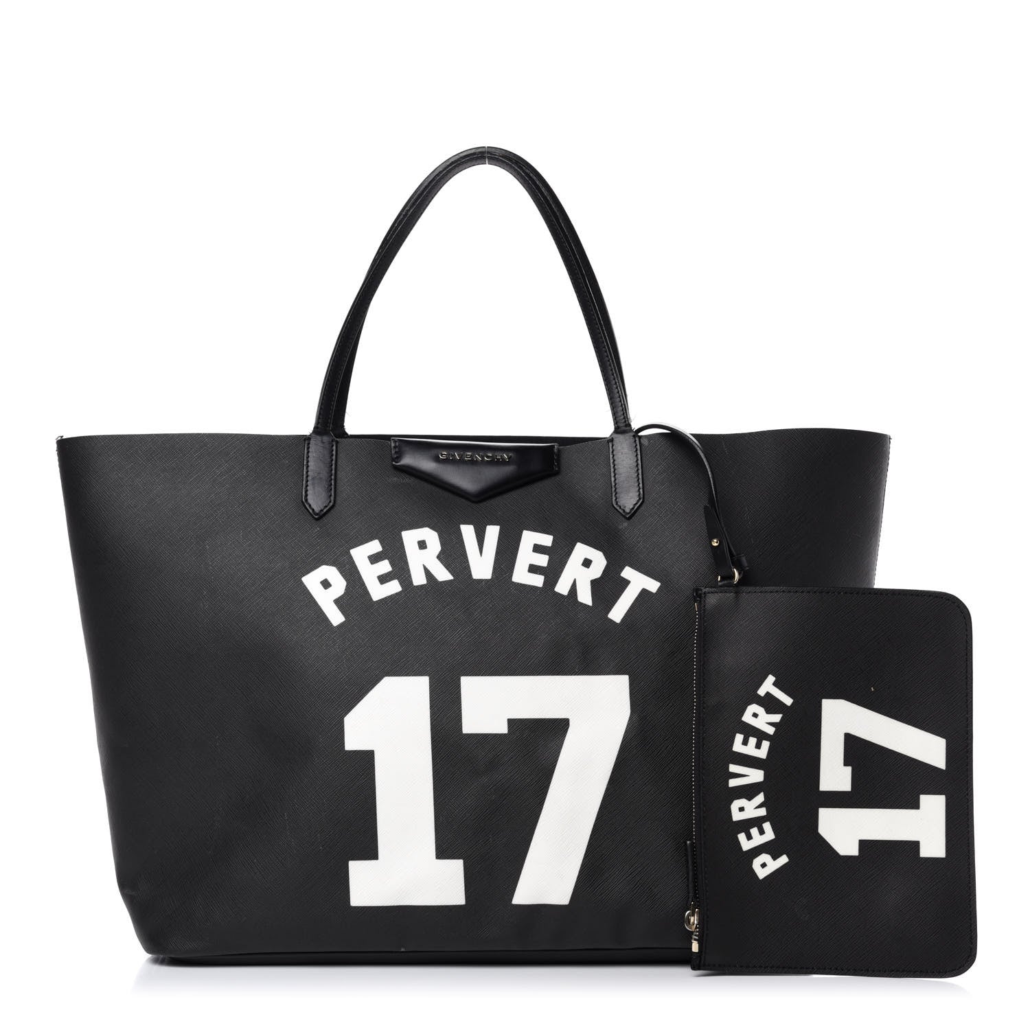 Givenchy Textured Coated Canvas Print Large Antigona Tote Black 1 of 15