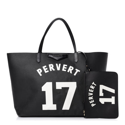 Givenchy Textured Coated Canvas Print Large Antigona Tote Black 1 of 15